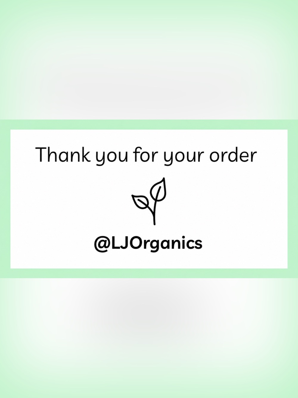 50 CUSTOM STICKERS - 2” x 1” - “THANK YOU FOR YOUR ORDER” - W/ YOUR CLOSET NAME
